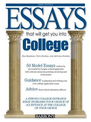 cover image of Essays That Will Get You Into College